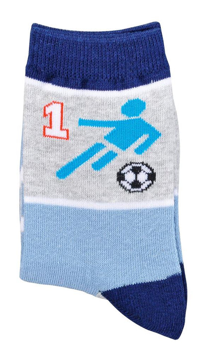 Anti-Rutsch-Socken "Fussball" NEU - blau