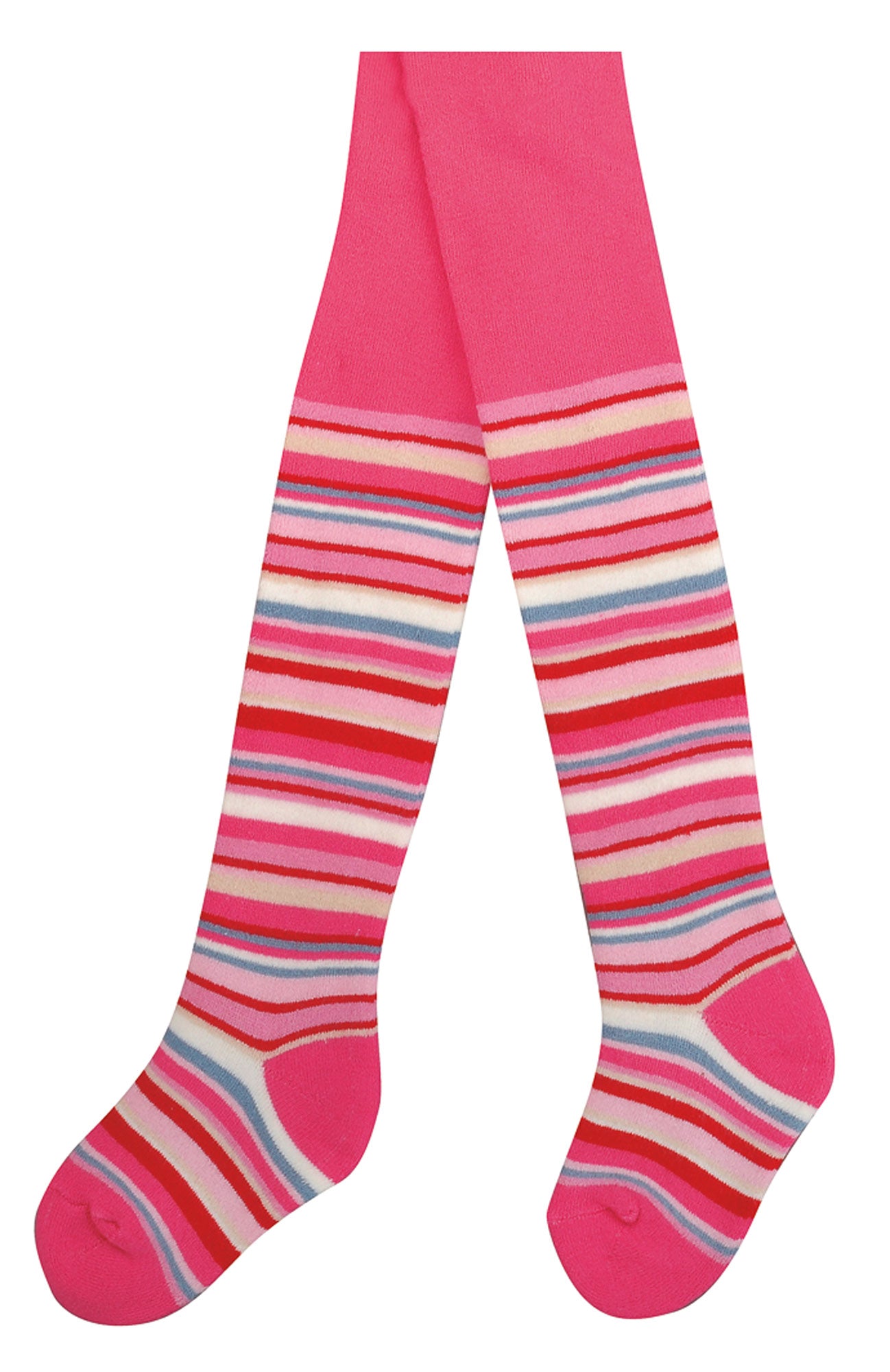 Namens-ABS-Thermostrumpfhose "Ringel" - pink