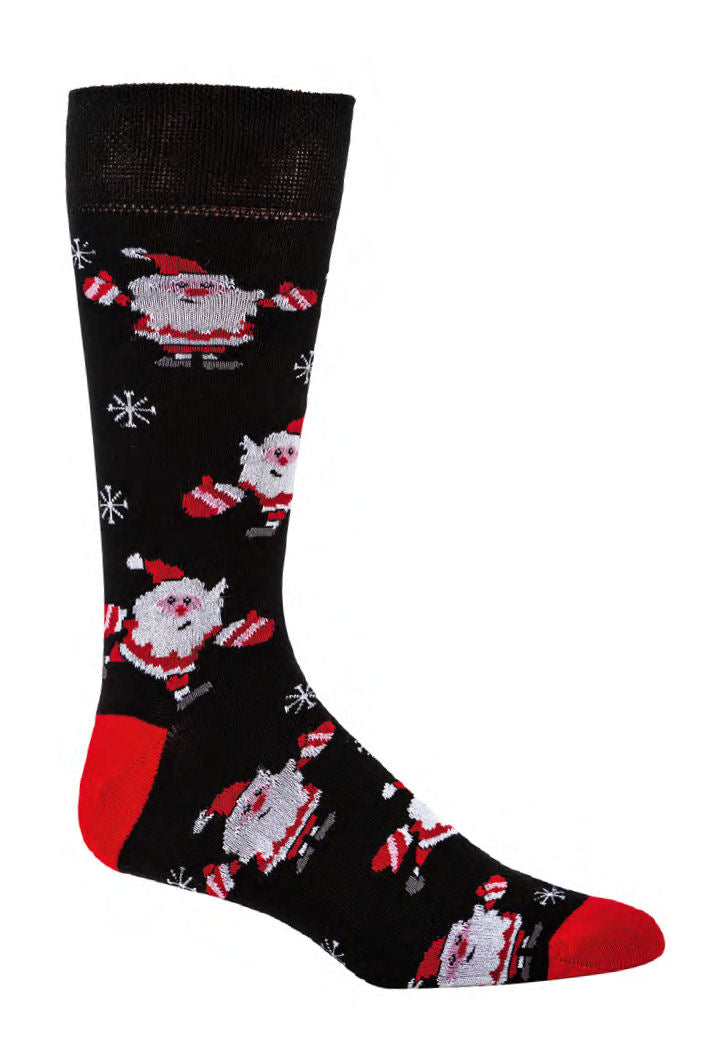 Socken "Merry Christmas" mit Namens-ABS für Damen und Herren - Weihnachtsmann